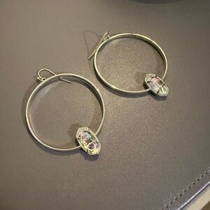 Kendra Scott Elora Hoop Earrings in Dichroic Glass